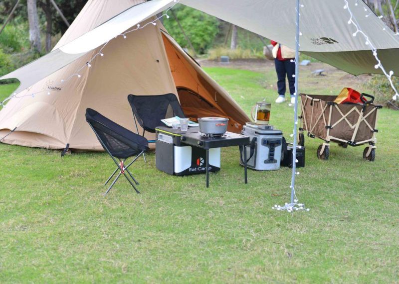 New Design Portable Camping Table with Gas Stoven