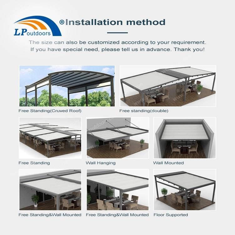 Customized Private Intelligent Aluminum Folding Roof of Pergola