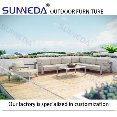 Outdoor Furniture Wholesaler Outdoor Casual Sofa Metal and Sofa Set Garden Furniture