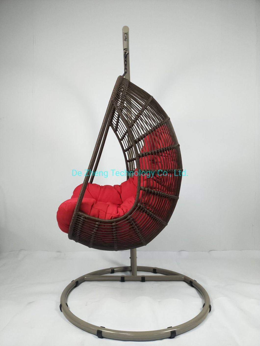 Indoor Hanmmock Patio Swing Chair for Living Room Rattan Swing Chair Egg Shape Swing Chair