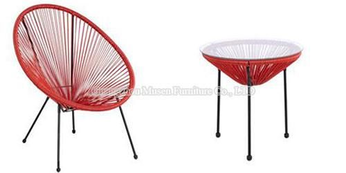 Hot Sale European Style Garden Chair Set Modern PE Rattan Furniture Outdoor Chair