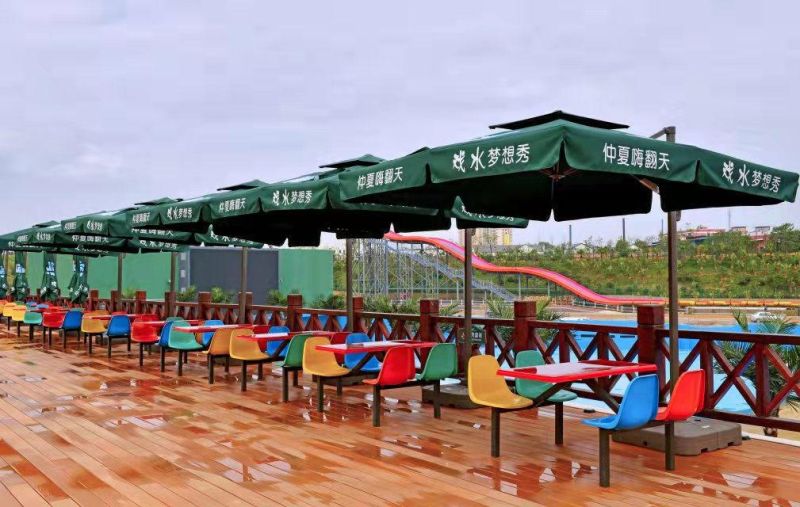 Outdoor Indoor Leisure New Patio Table Sets with Sun Umbrella