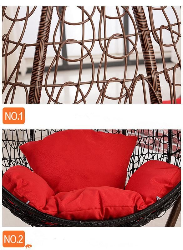 Popular Rattan Garden Egg Leisure Hanging Revolving Patio Swing Chair