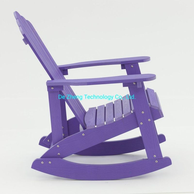 Outdoor Patio Plastic Wood Adirondack Garden Leisure Chair Wooden Rocking Beach Chair