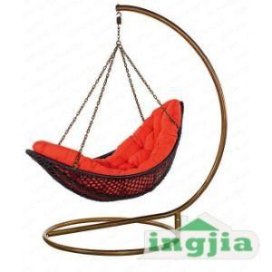 Outdoor Garden Rattan Wicker Swivel Swing Hanging Sunbed (JJ-F906)