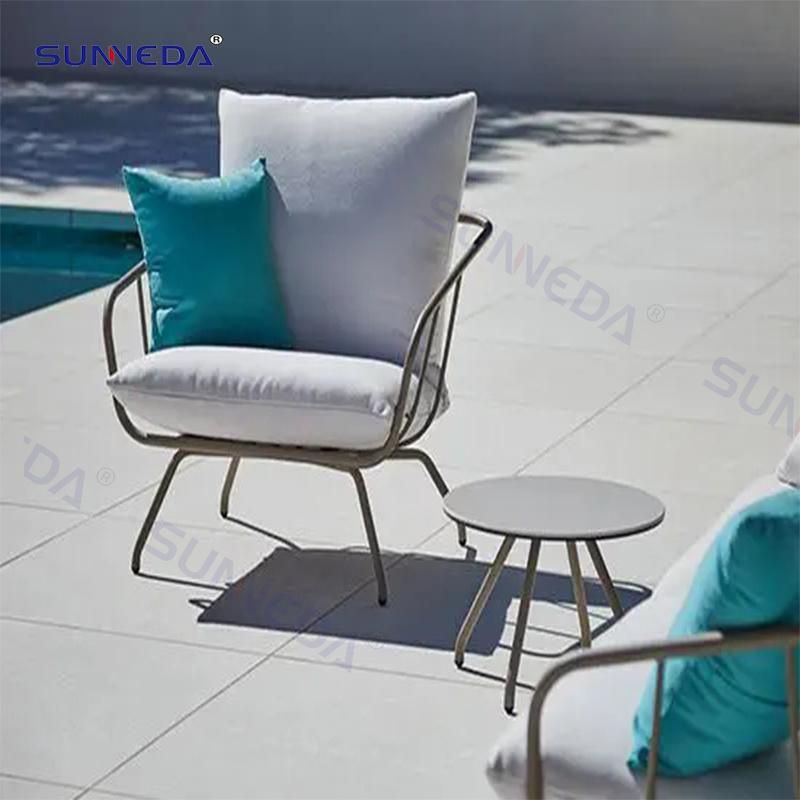 Backyard Furniture Durable Garden Sofa Factory Directly Sell Modern Cushion Soft Outdor Sofa Set