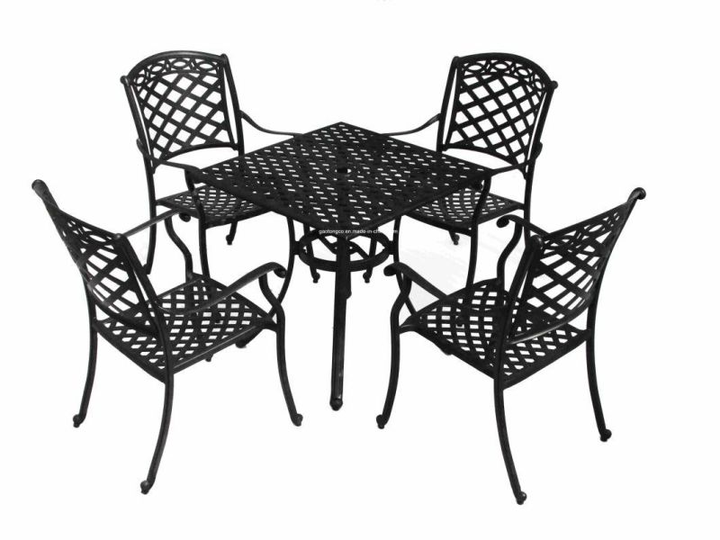 8 Person Die Cast Aluminum Outdoor Furniture Bar Table Wholesale