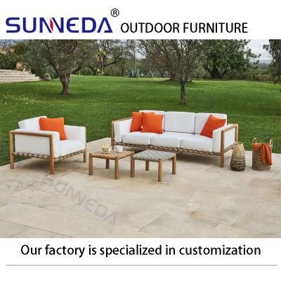 Outdoor Garden Patio Hotel Home Balcony Teak Frame Sofa Set