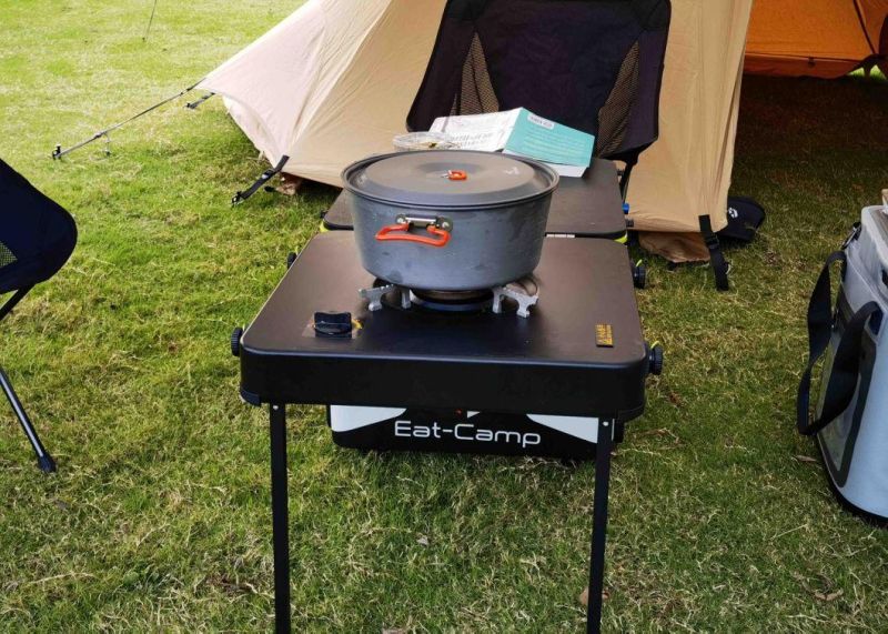 Outdoor Multifunctional Grill Table for Camping