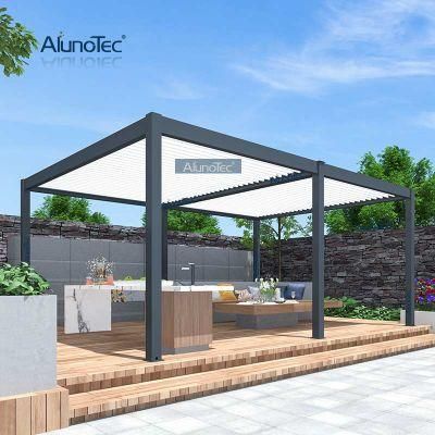 Wholesale Solar Pergola Modern Courtyard Aluminum Pvc Sun Louvers With Remote Control