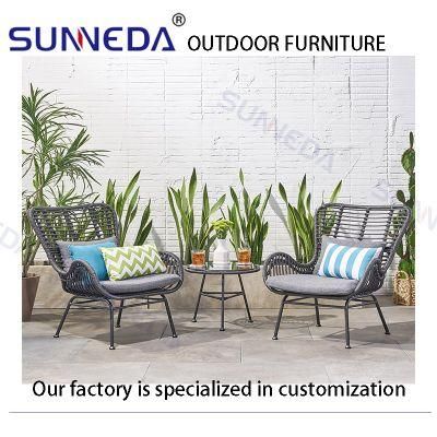 Aluminum Furniture Moden Outdoor Woven Rattan Wicker Outdoor Garden Sofa