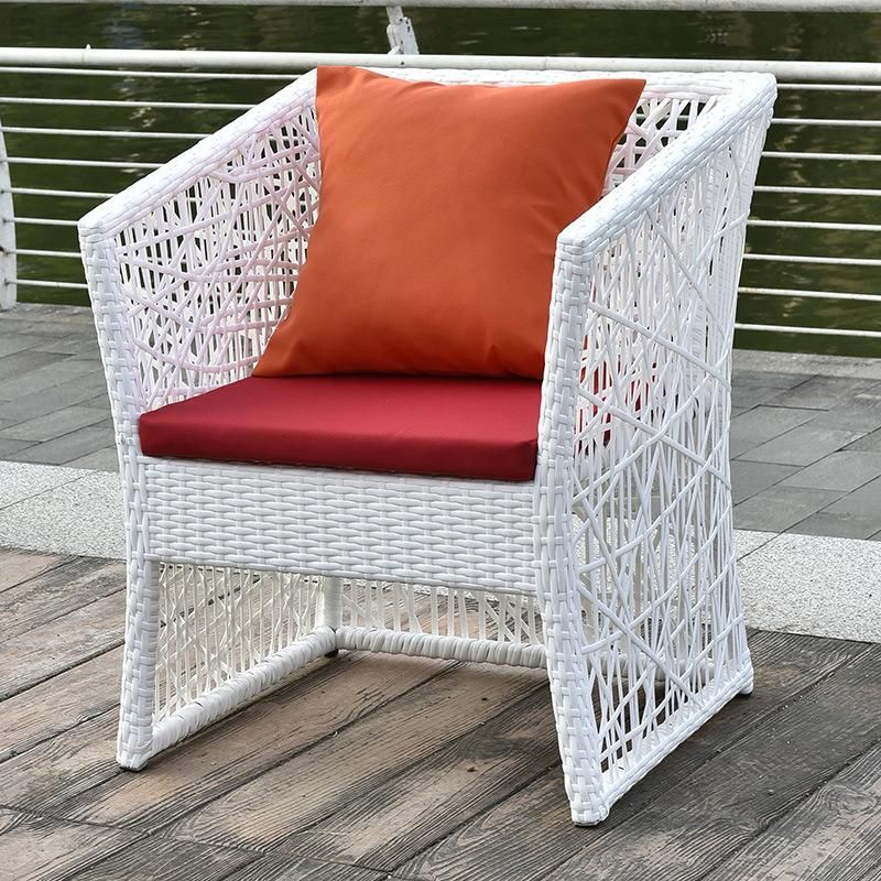 Garden Restaurant Rattan Furniture 4 Seater Outdoor Chairs Set