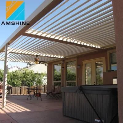 Outdoor Awnings Bioclimatic Sun Shade Garden Arches Gazebo Waterproof Aluminium Motorised Louver Roof Pergola Canopy