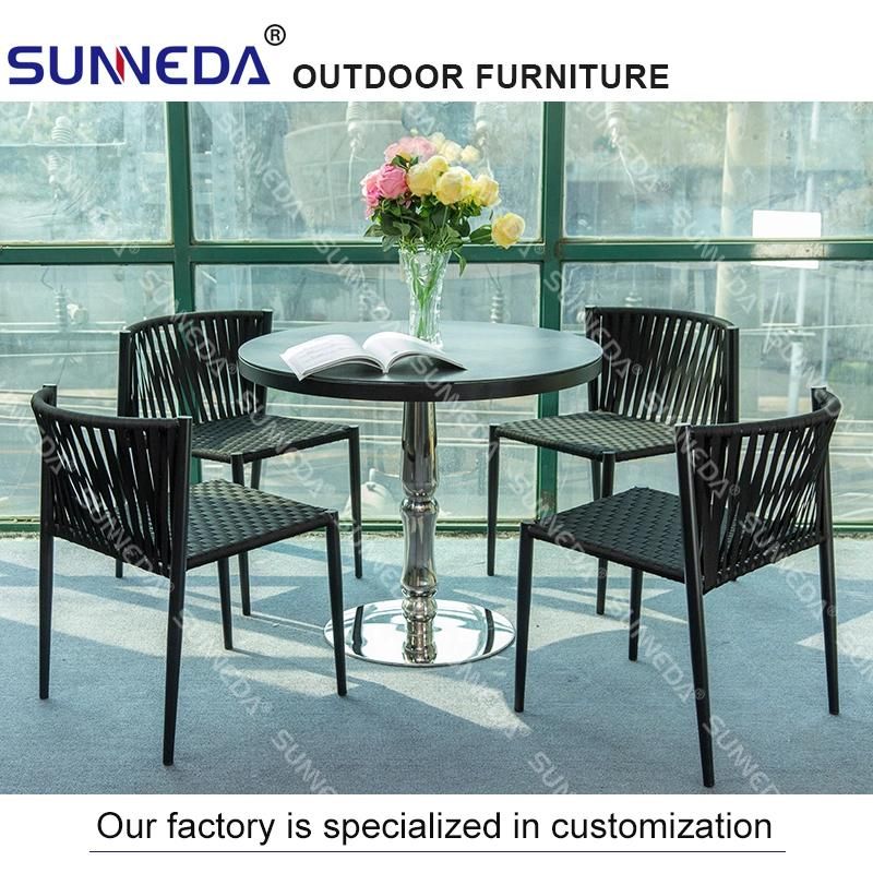 Aluminum Rattan Outdoor Garden Patio Furniture Table & Chair Set Dining Bar Set