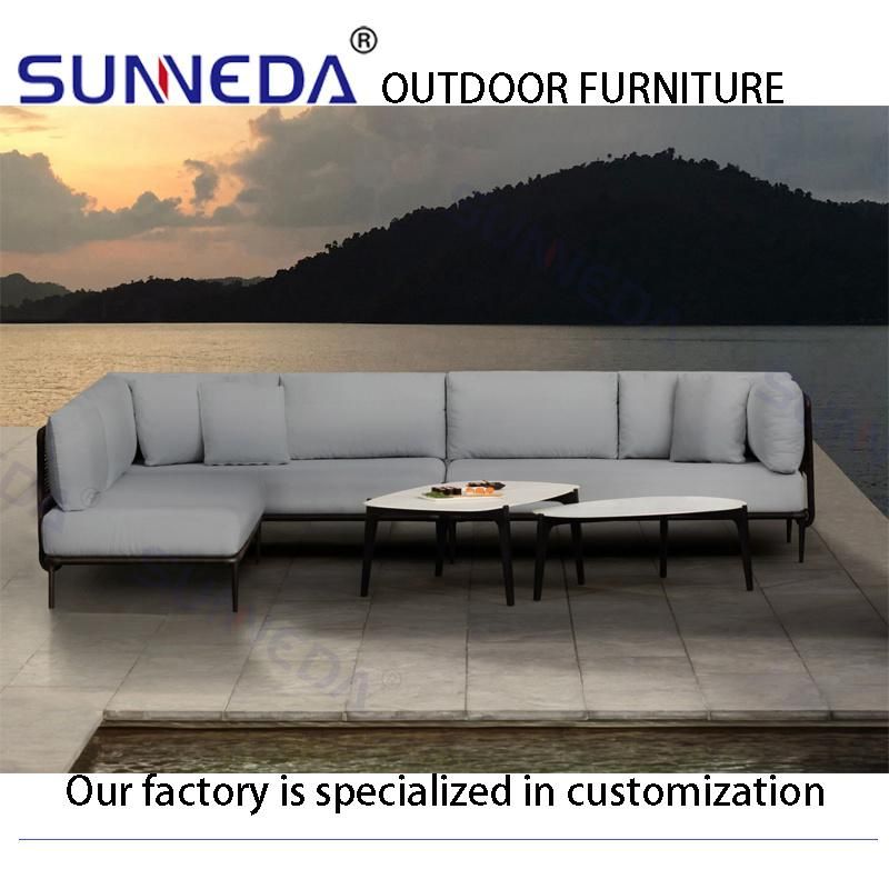 Luxury Artistic Outdoor Patio PE Rattan Leisure Aluminium Comfortable Furniture
