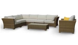 Outdoor Garden Rattan Wicker Home Lounge Corner Furniture Sofa Set