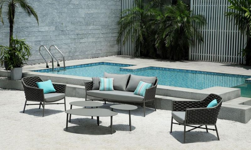Luxury Home Furniture Set Outdoor Garden Patio Waterproof Sofa Wholesale