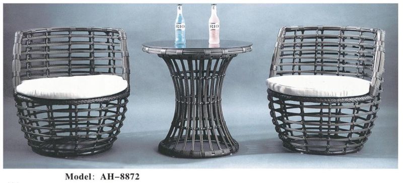 5 Piece Patio Furniture Set Wicker Rattan Outdoor Patio Conversation Set with 4 Cushioned Chairs & Table Backyard Garden Lawn Chat Set Chill Time Modern out