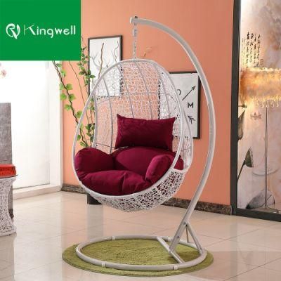 Patio Coffee Plastic Rattan Hanging Swing Chair with Low MOQ