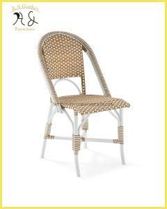Handmade Anti-Rust Rattan Woven French Style Dining Chair