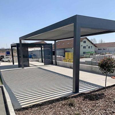 Remote Control Aluminum Louvered Pergola for Villa Project