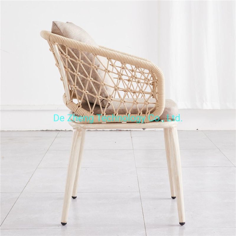 Home Furniture Living Room Dining Chair Aluminum Outdoor Design Restaurant Chair Modern Design Leisure Metal Wedding Chair
