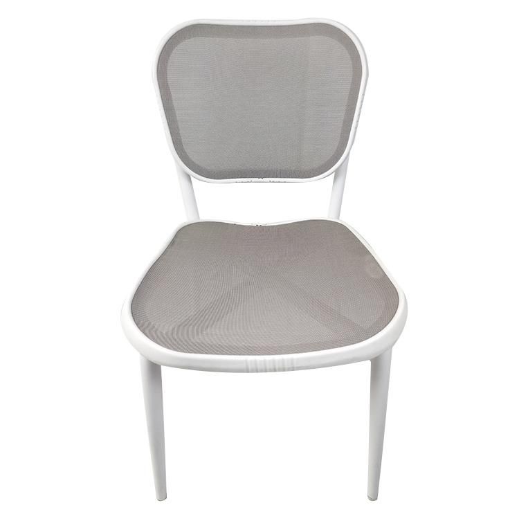 New Arrival Luxury Garden Patio Ventilate Textilene Mesh Fabric Outdoor Dining Bistro Furniture