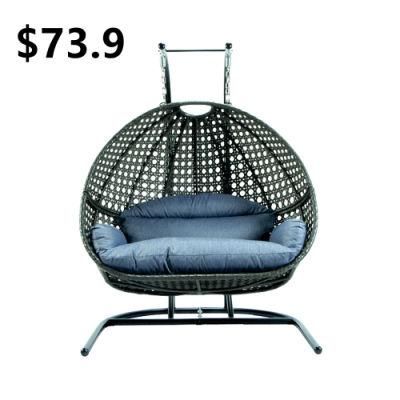 Indoor Leisure Modern Egg Garden PE Patio Swing Egg Chair