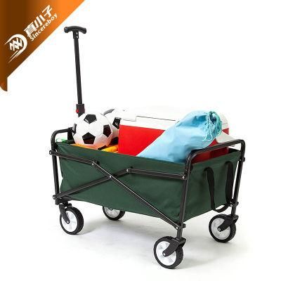 Portable Wagon Folding Metal Folding Wagon Cart Heavy Duty Wagon Cart