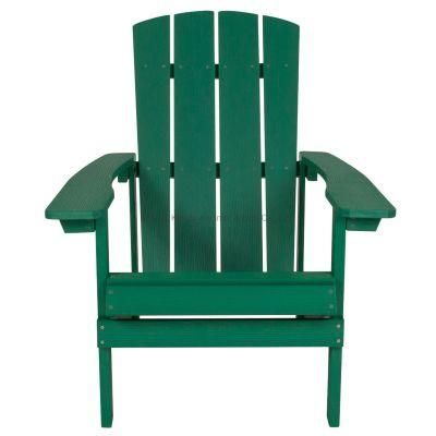 All-Weather Poly Resin Wood Adirondack Chair in Green
