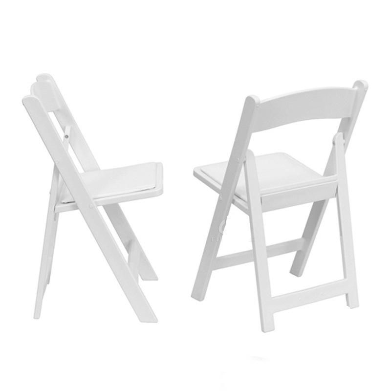 Promotional Outdoor Indoor White Resin PC Folding Wimbledon Chair