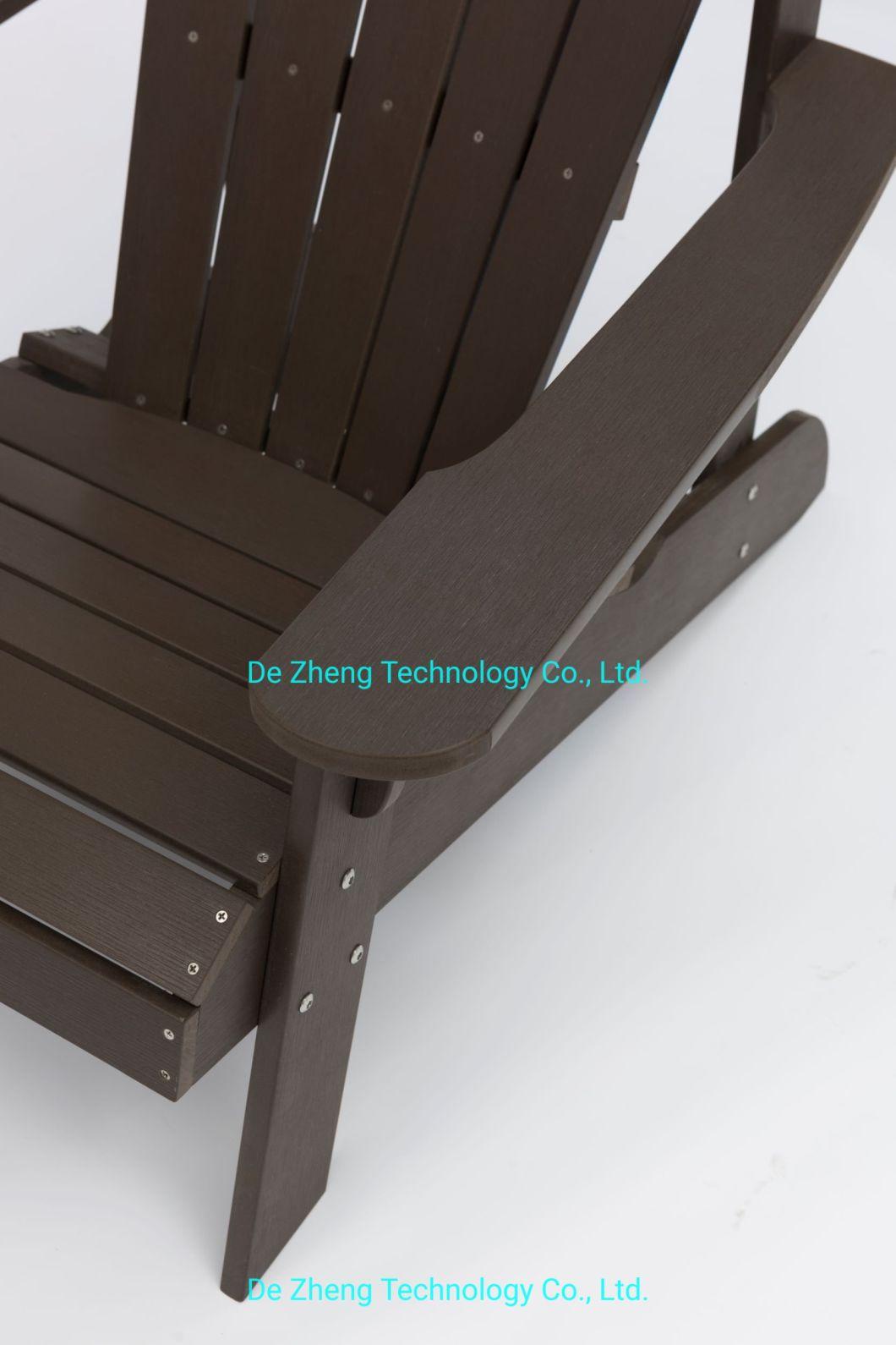 Folding Adirondack Chair Patio Outdoor Chairs Hdps Plastic Resin Deck Chair Painted Weather Resistant for Deck Garden Backyard & Lawn Furniture