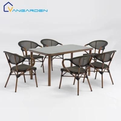 7PCS Aluminum Wholesale Hotel Balcony Furniture Set Patio