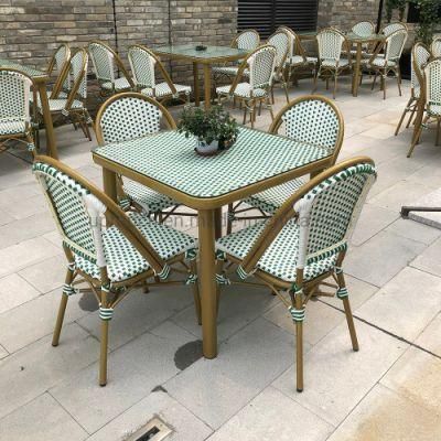 (SP-OC429) Patio Restaurant Furniture Cafe Outdoor Rattan Chair Stackable