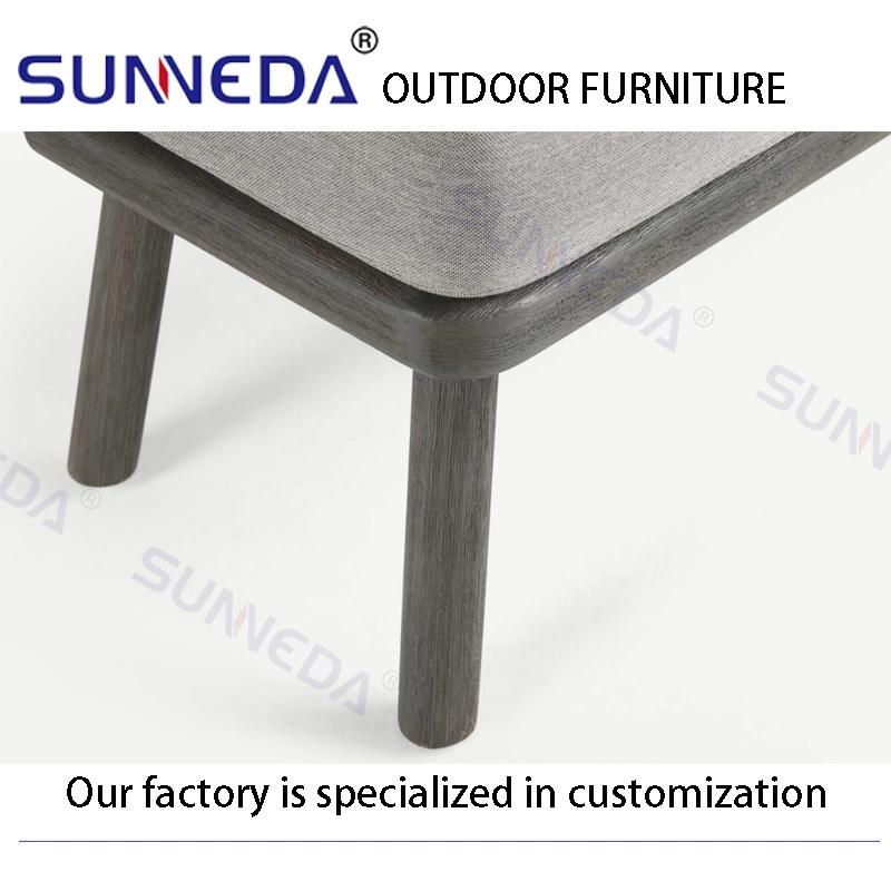 Beautiful Alu Frame Long Soft Cushion Metal Frame Sun Lounger Set