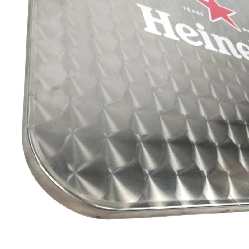 Whole Sale Cheap Stainless Steel Aluminum Outdoor Bar Bistro Cafe Logo Customize Round Table