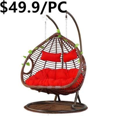 Custmized Metal Double Seat Hanging Egg Swing Chair
