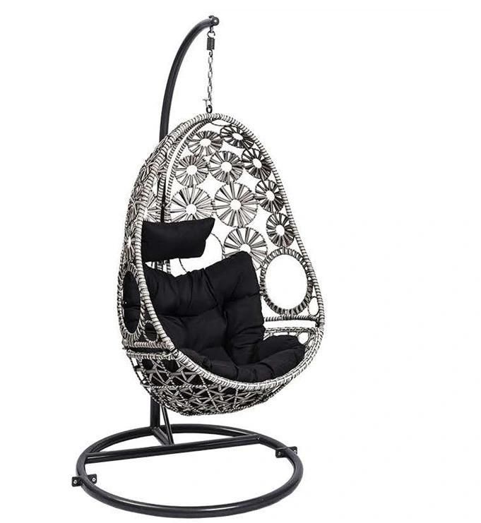 Wholesale Outdoor Rattan Hanging Garden Metal Home Leisure Swing Chair