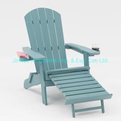 Outside Folding Chair with Hiding Ottoman Outdoor Furniture