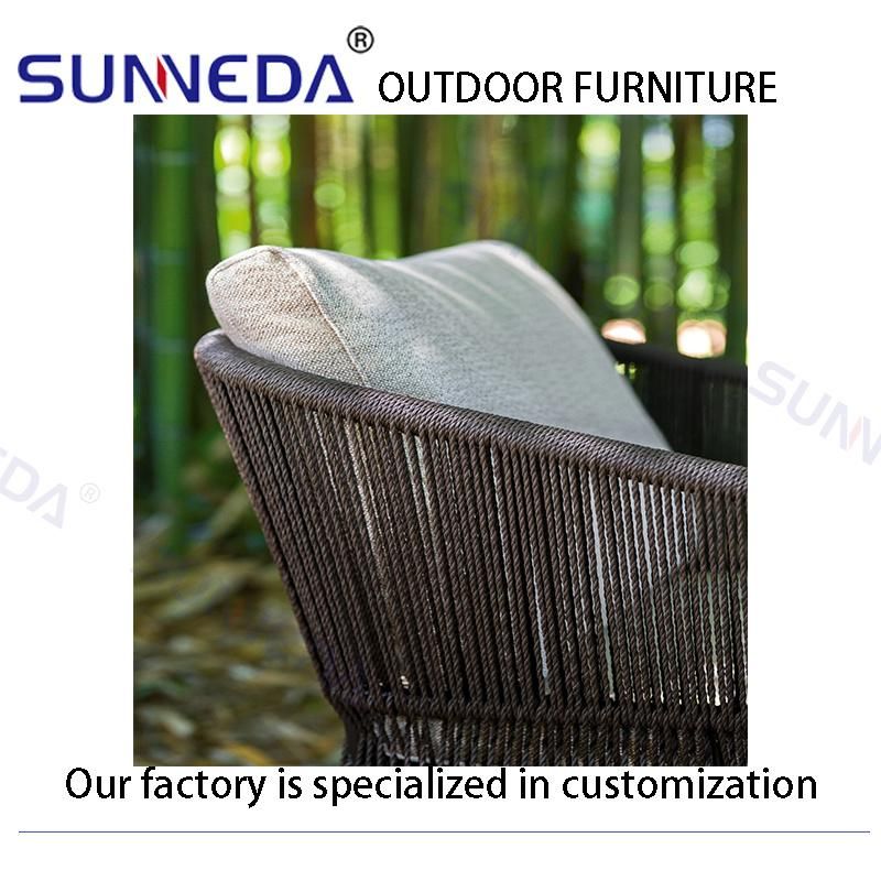 New Style Weaving Good Quality Customize Soft Cushion Garden Outdoor Chairs