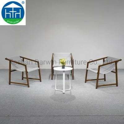 Waterproof Aluminum Frame Sling Fabric Mesh Dining Set Garden Furniture