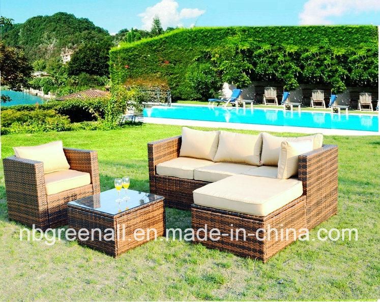 Hot Kd Style Patio Wicker Hotel Garden Outdoor Rattan Sectional Sofa Furniture