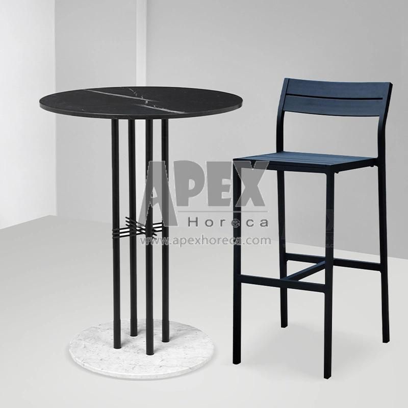 Wholesale Restaurant Bistro Outdoor Furniture Aluminum Comfort Backrest Dining Chair