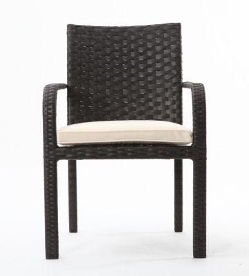 High Quality Rattan Dining Chair for Bar with Seat Cushion