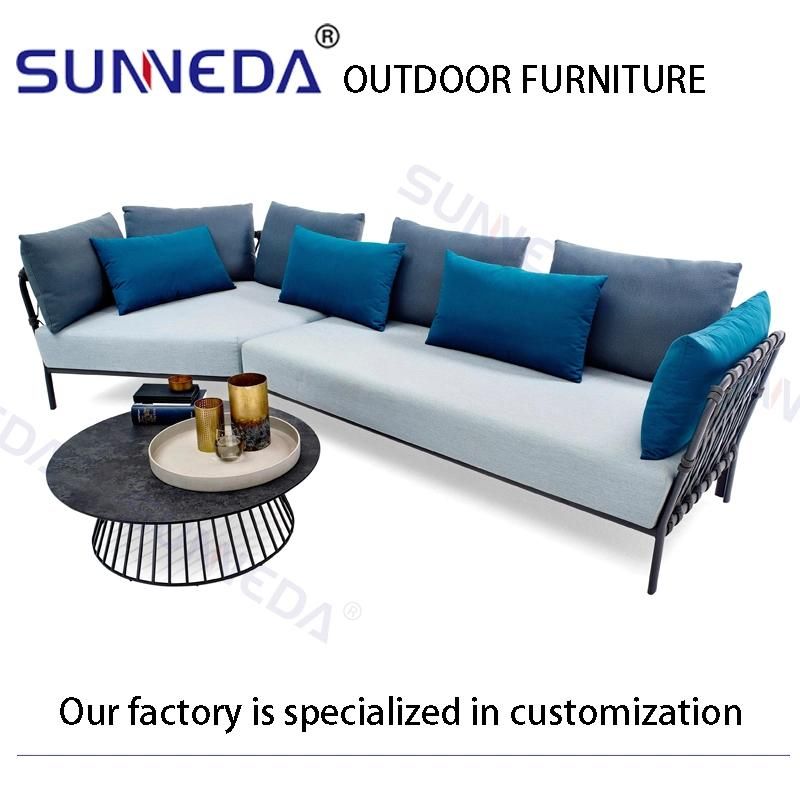 Leisure Outdoor Aluminum Tube Frame UV Full Set Upholstery Furniture