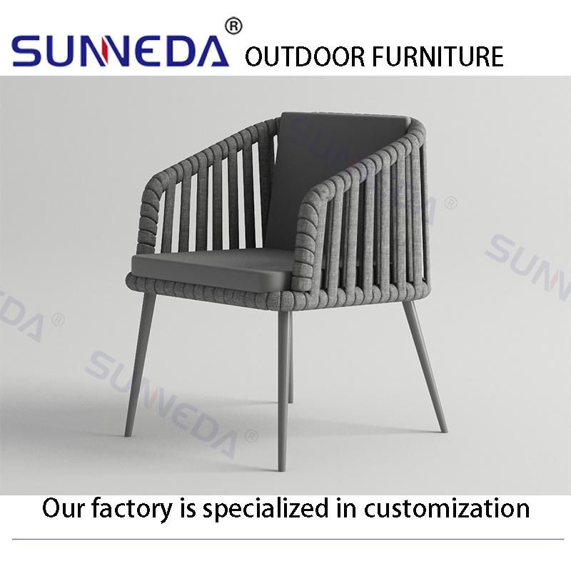 Comfortable Front Porch Patio Woven Belt Affordable Sofa Outdoor Furniture