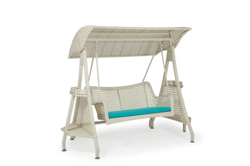 Manufacture Outdoor Home Metal Rattan Basket Hanging Swing Chair