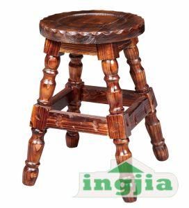 Antiqued Classical Wood Outdoor Bar Stool (JC-Y020C)