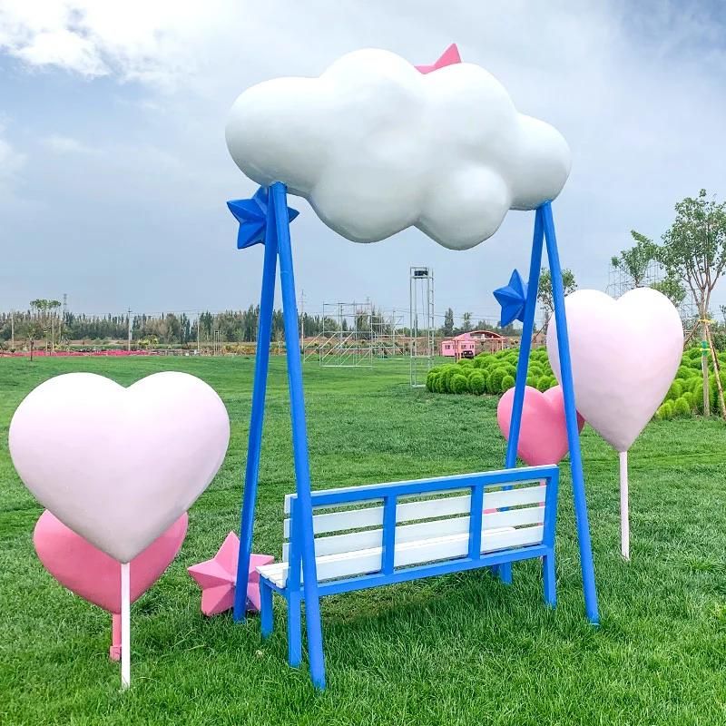 Hot Selling Tourism Photograph Blue Bench OEM Service