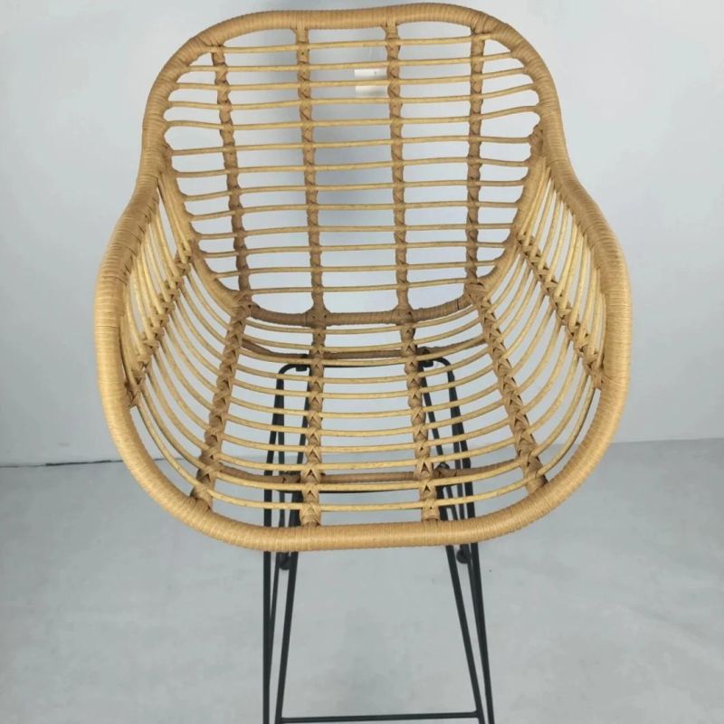 China Latest Leisure Waterproof Bistro Terrace Forest Round Rattan Outdoor Furniture Chair